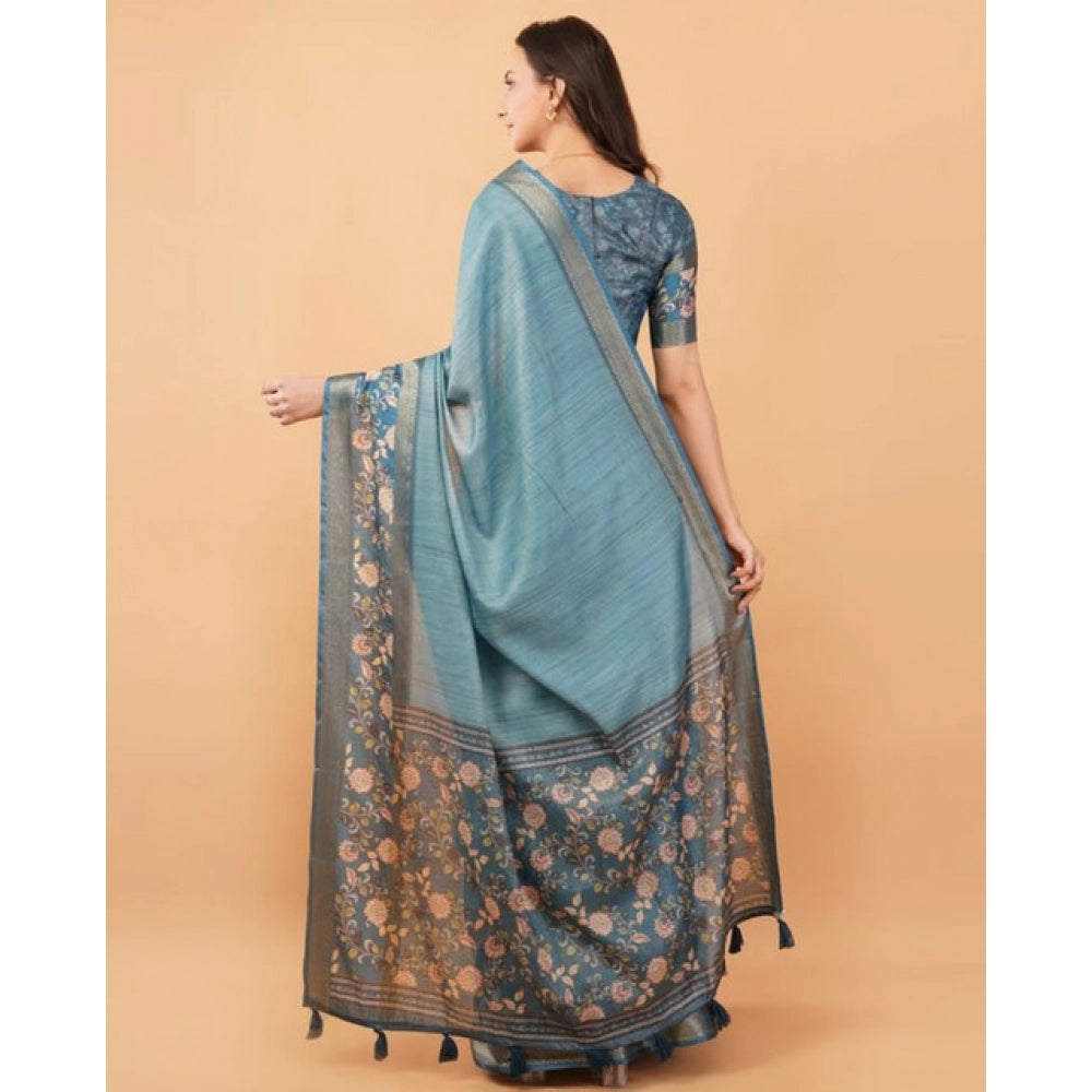 Tremendous Women's Polyester Printed Saree With Blouse Piece