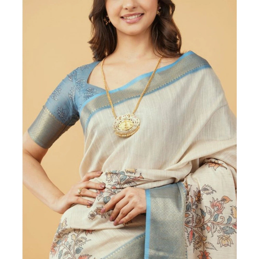 Incredible Women's Polyester Printed Saree With Blouse Piece