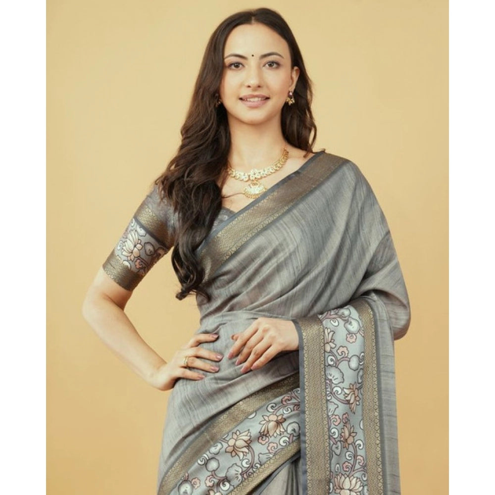Incredible Women's Polyester Printed Saree With Blouse Piece