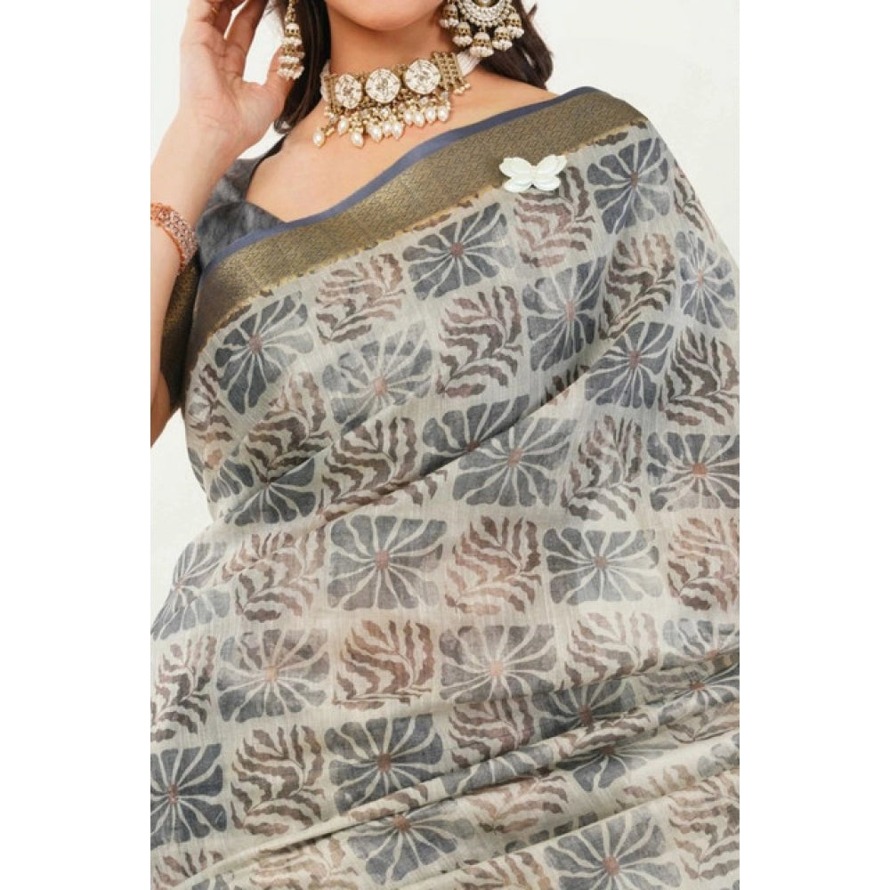 Incredible Women's Polyester Printed Saree With Blouse Piece
