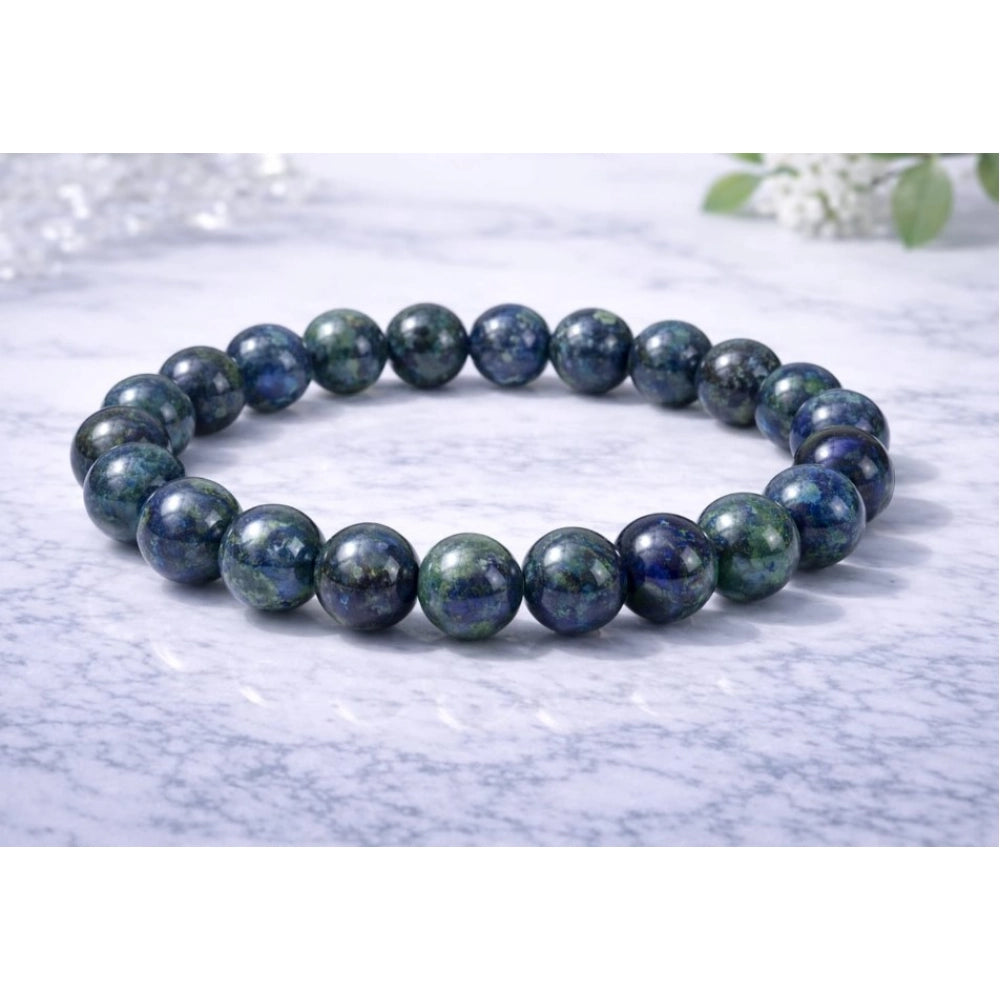 Elegant Natural Crystal 8mm Azurite Bracelet