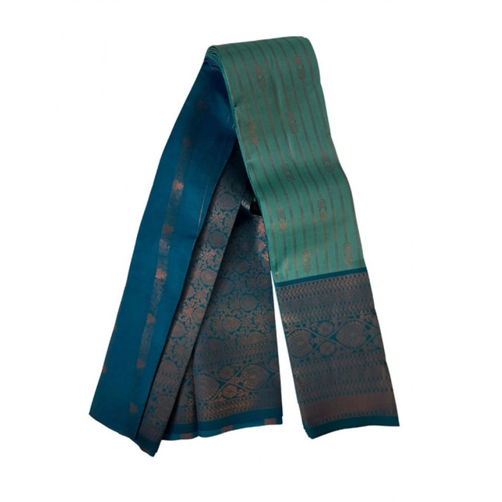 Twinkling Women's Soft Silk Wooven Saree With Blouse Piece