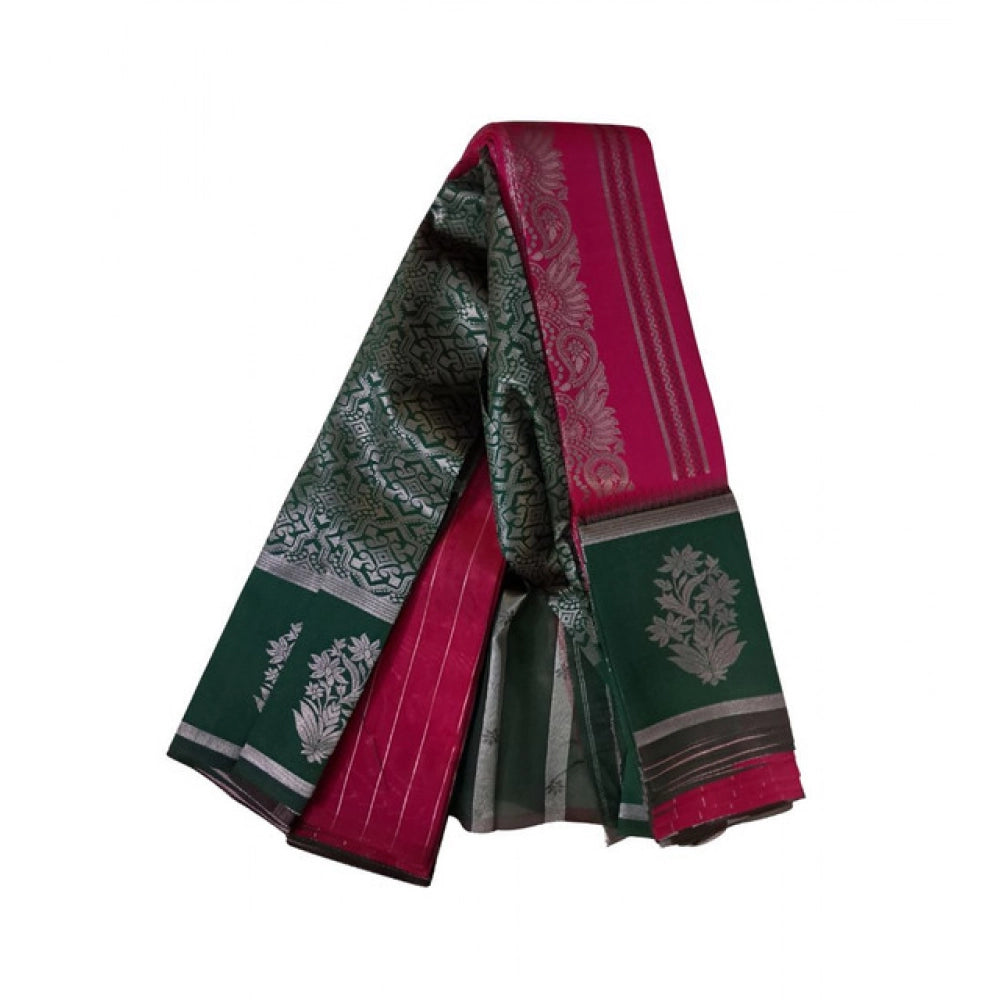 Twinkling Women's Soft Silk Wooven Saree With Blouse Piece