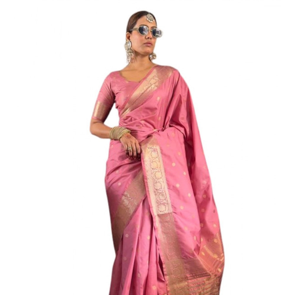 Admirable Women's Satin Printed Saree With Blouse Piece
