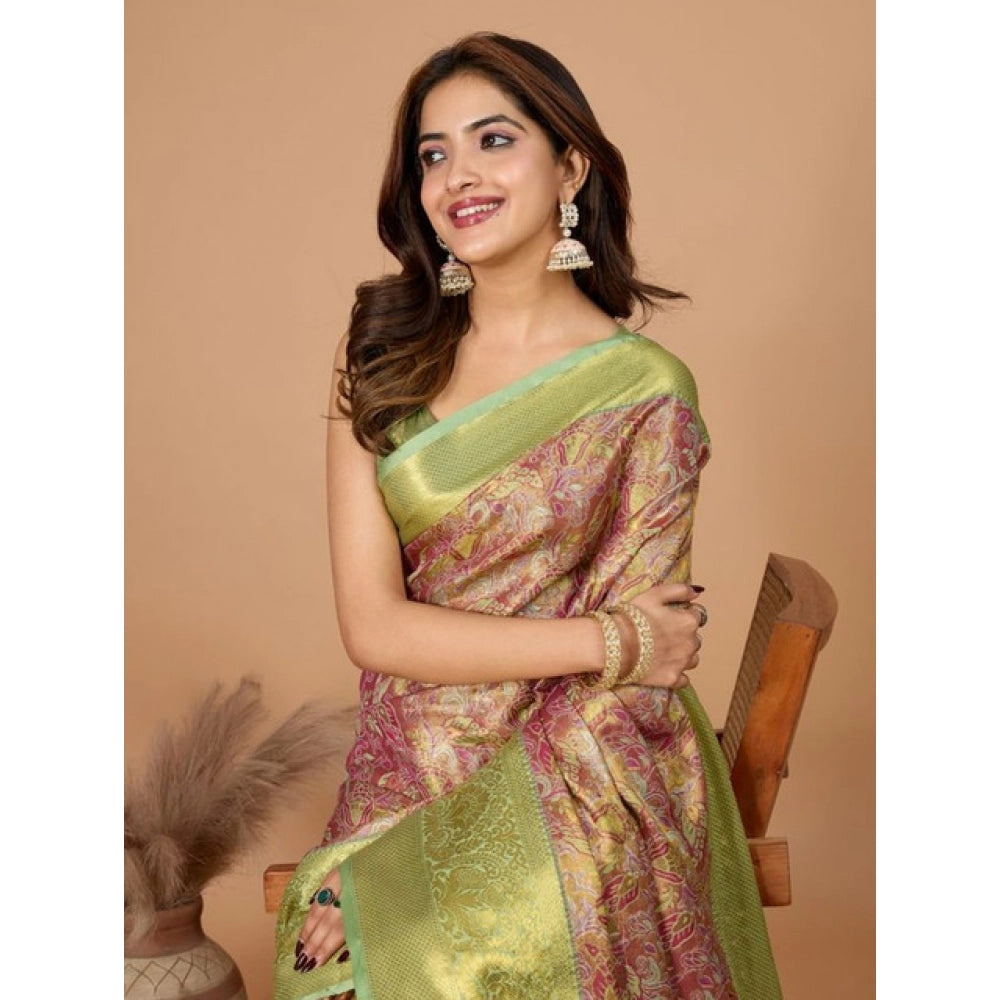 Superb Women's Jacquard Saree With Blouse Piece