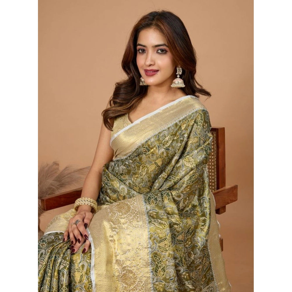 Superb Women's Jacquard Saree With Blouse Piece