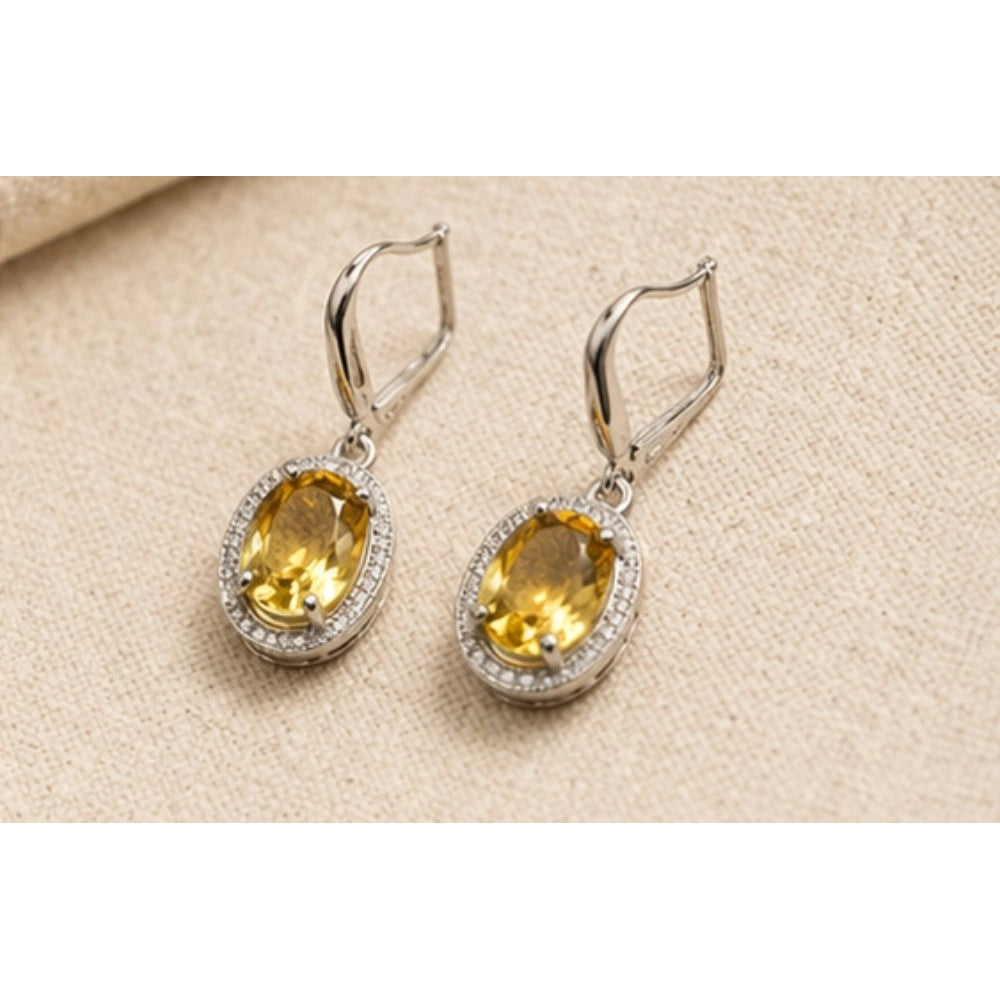 Classy Women's Brass Silver Plated Pendant Set