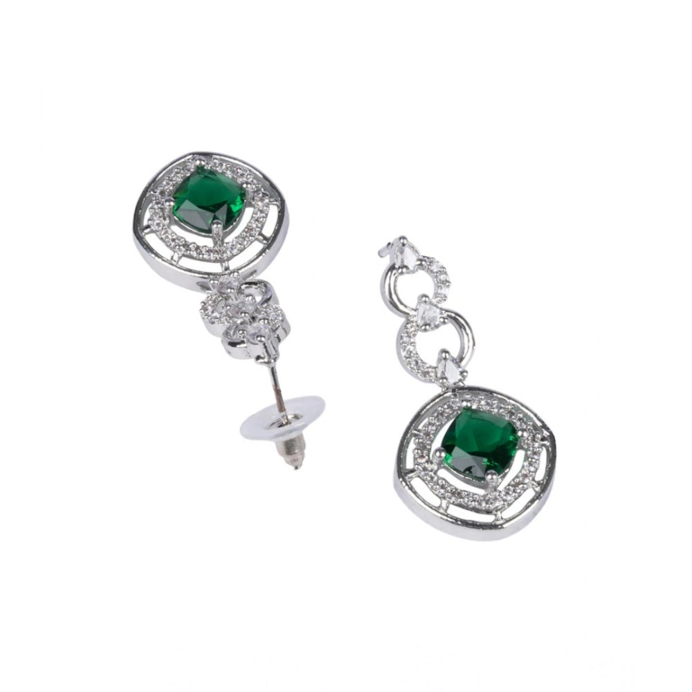 Pretty Women's Brass Silver Plated Necklace set