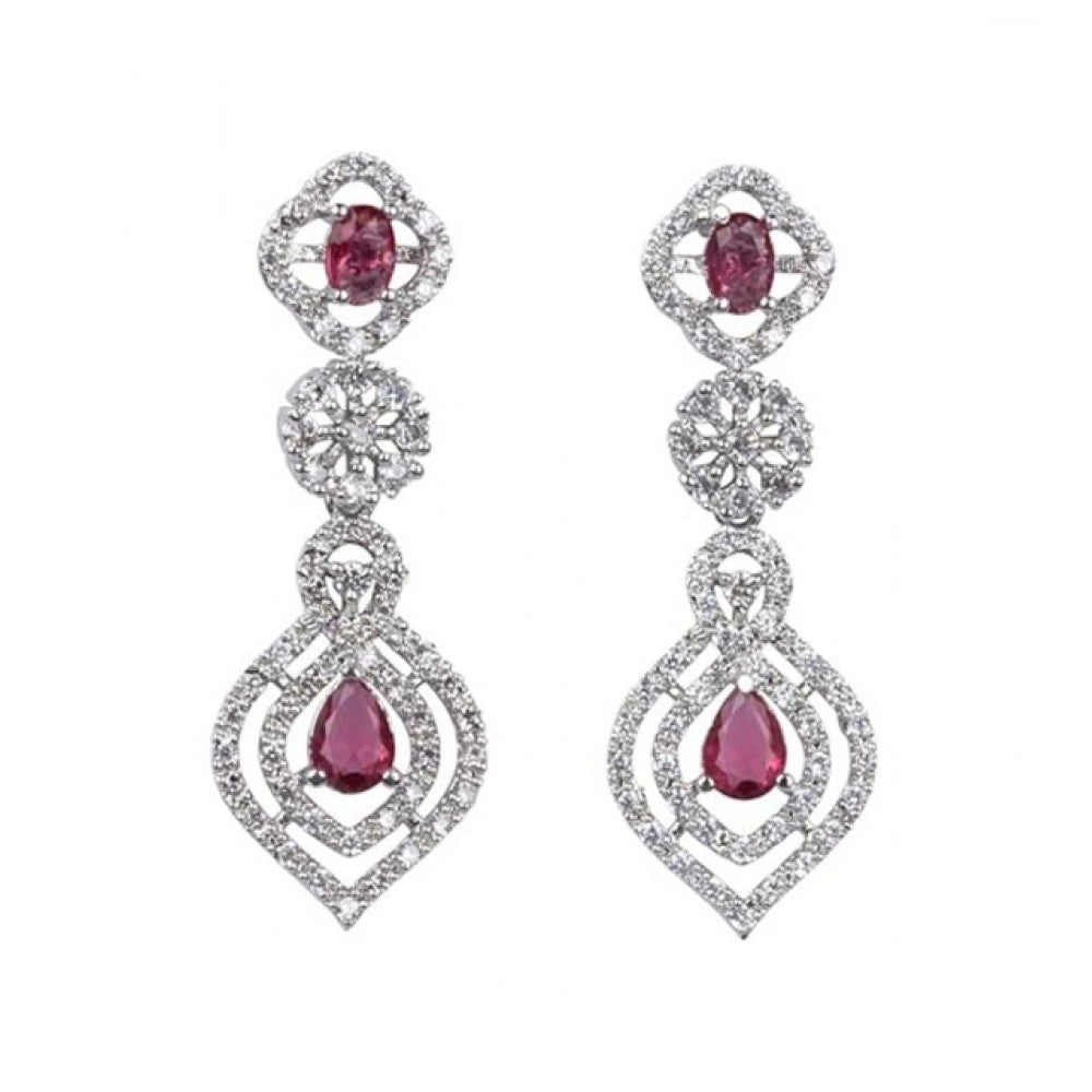 Sensational Women's Brass Silver Plated Necklace set