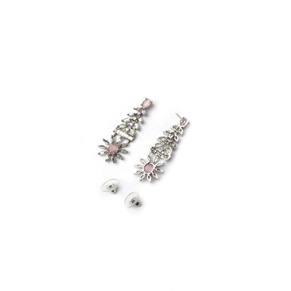 Sensational Women's Brass Silver Plated Necklace set