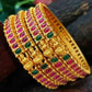 Glittering Gold Plated Brass Bangles