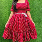 Glamorous Crepe Polka Dot Printed Dress