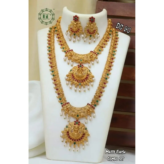 Traditional Alloy Gold Plated Jewellery Set