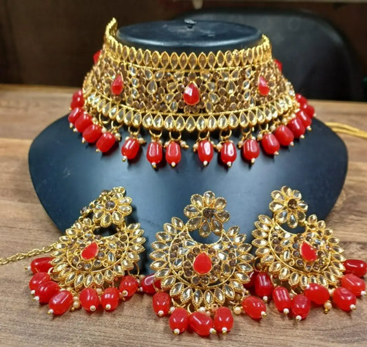 Elegant Alloy Gold Plated Jewellery Set