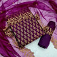 Snazzy Banarasi Silk Jacquard Salwar Suit Dress Material
