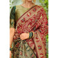 Fashionable Women's Silk Blend Woven Paithani Saree With Blouse Piece