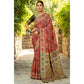 Fashionable Women's Silk Blend Woven Paithani Saree With Blouse Piece