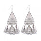 Stylish Silver plated Hook Dangler Hanging Statement Earrings