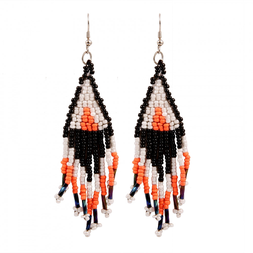 Stylish Alloy Beads Hook Dangler Hanging Earrings