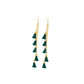 Stylish Golden plated Hook Dangler Hanging Earrings