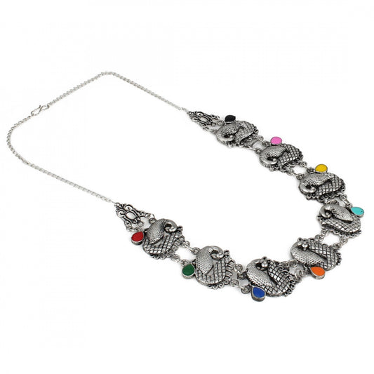 Turkish Style Oxidised German Silver Necklace Pendant