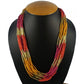 Designer Elegant Multi Layer Multi Color Beads Necklace