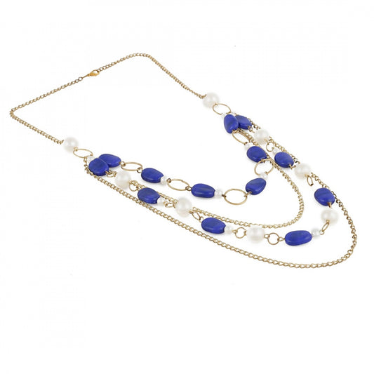 Blue Beads Fashion Necklace