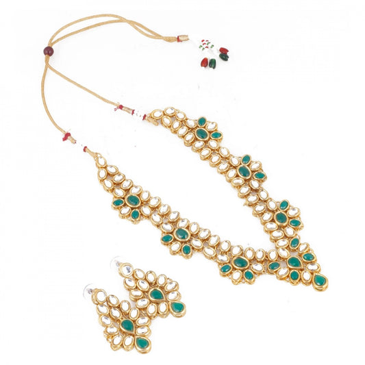 Bollywood Inspired Traditional Kundan Necklace with Earrings