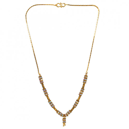 Pearl Mala Daily Wear Gold Plated Chain