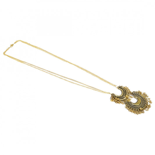 Designer Antique Oxidized Golden Fancy Necklace Fashion Jewellery