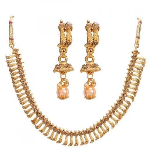 Stylish Gold Plated Necklace Set