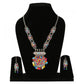 Designer Afgani German Silver Oxidized Necklace Set with Earrings