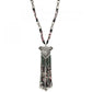 Oxodised Silver Multi Beads Necklace