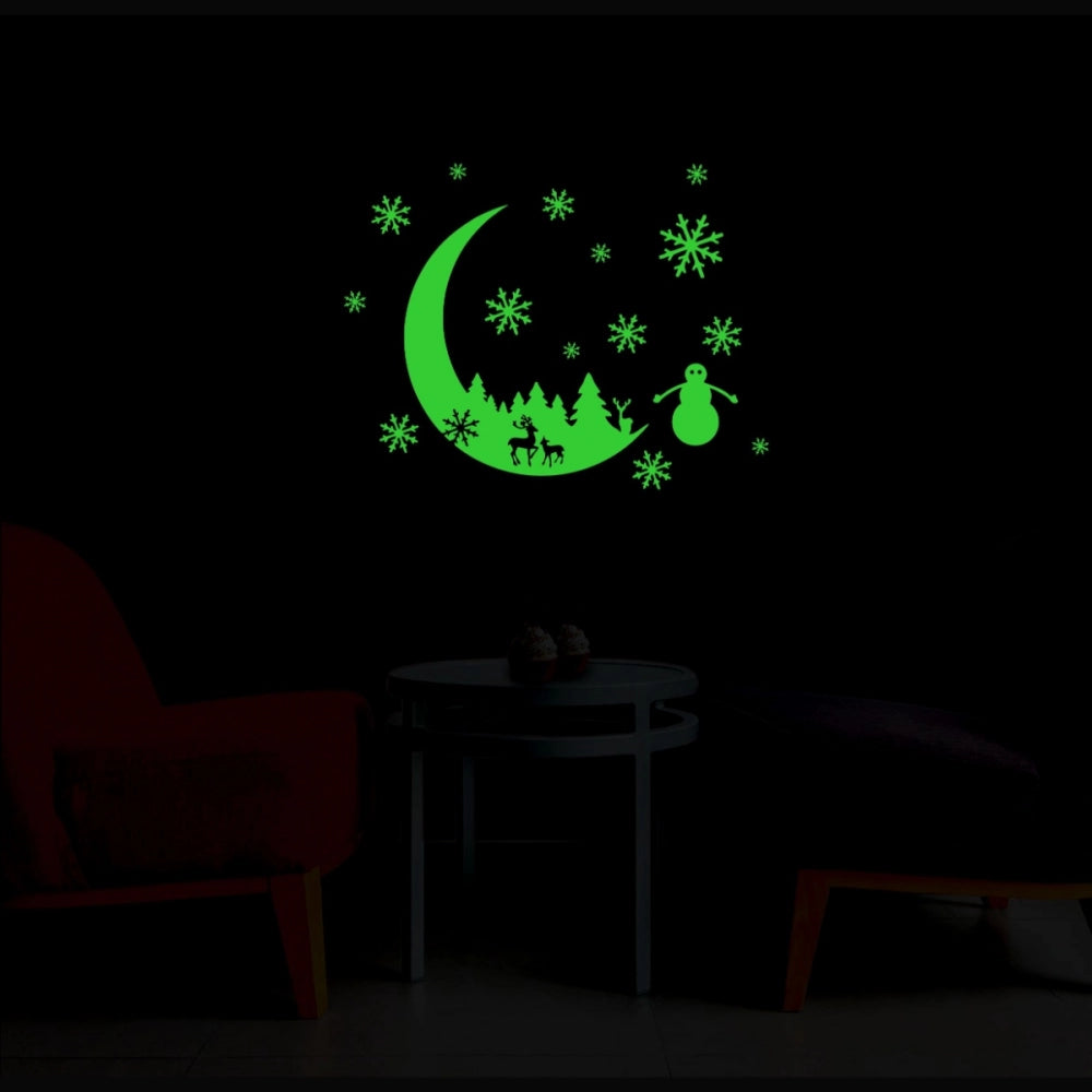 Pretty Green Galaxy Of Stars Radium Wall Sticker