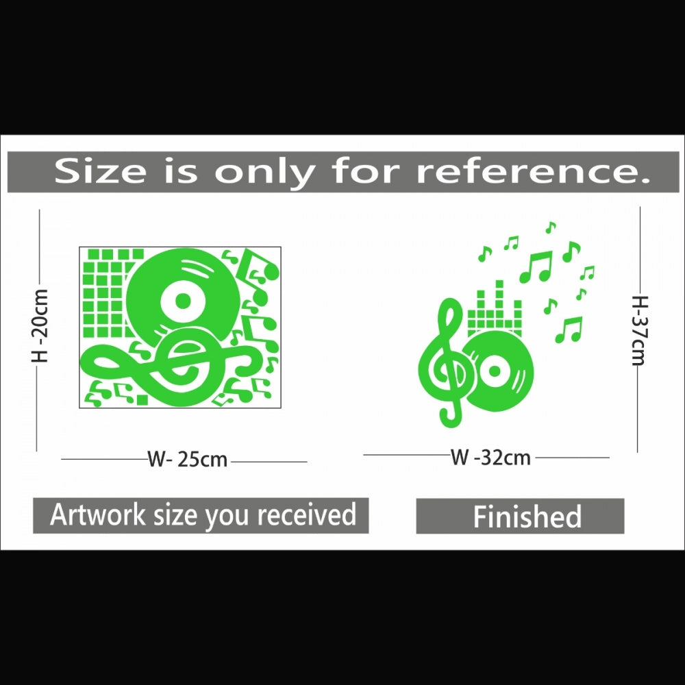 Beautiful Green Decorative Radium Wall Sticker