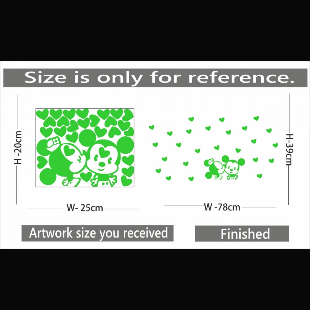 Pretty Green Kids Room Decor Radium Wall Sticker