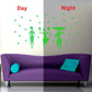 Beautiful Green Dancing Lady Radium Wall Sticker