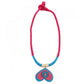 Glamorous Designer Handcrafted Heart Shaped Multi Colour Thread and Jute Fashion Necklace