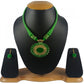 Glamorous Green Color Designer Tibetan Style Fashion Necklace Set