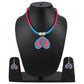 Glamorous Designer Handcrafted Heart Shaped Multi Colour Thread and Jute Fashion Necklace