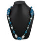 Glamorous Stone Beads Fashion Silver Necklace