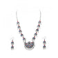 Precious Oxodised Silver Strand Necklace Set For Women