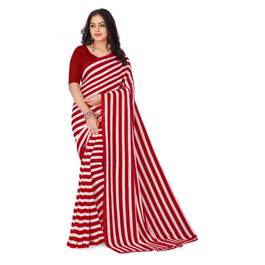 Wonderful Faux Georgette Saree With Blouse