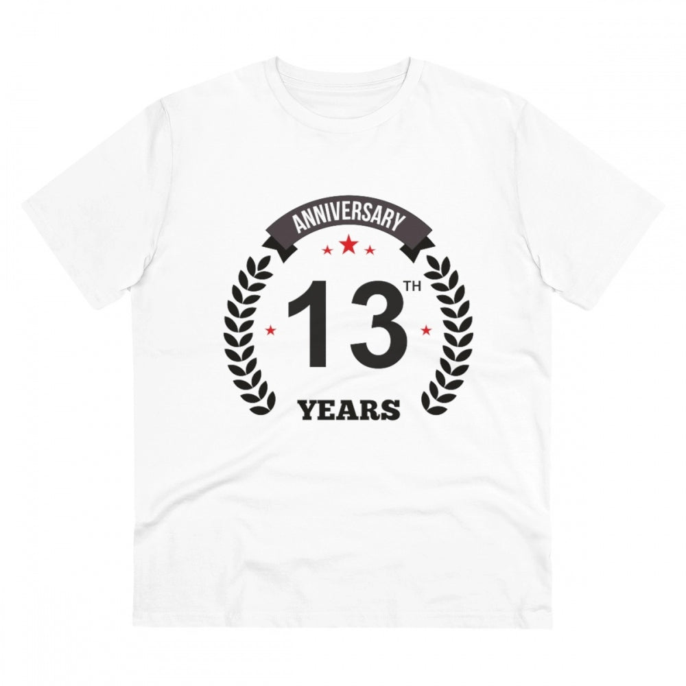 Men's PC Cotton 13th Anniversary Printed T Shirt