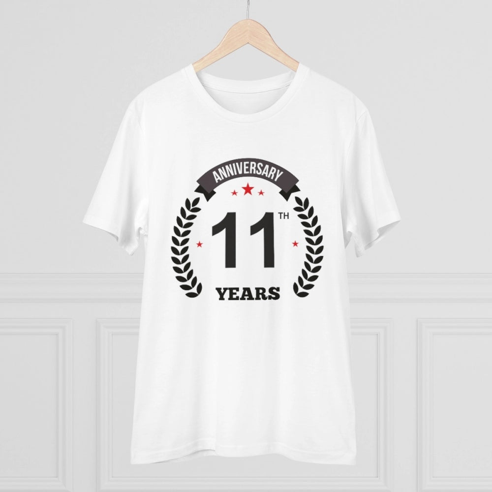 Men's PC Cotton 11th Anniversary Printed T Shirt