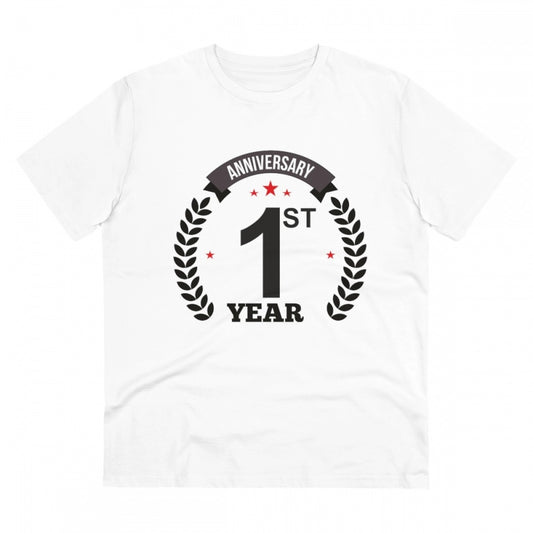 Men's PC Cotton 1st Anniversary Printed T Shirt