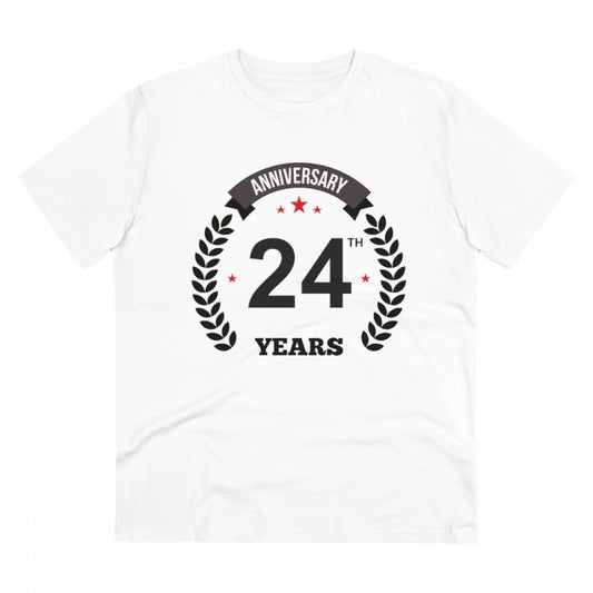 Men's PC Cotton 24th Anniversary Printed T Shirt