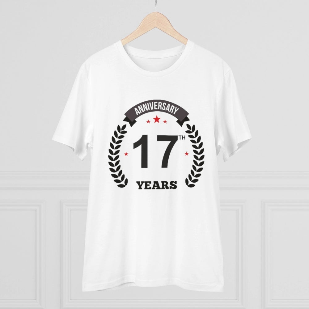 Men's PC Cotton 17th Anniversary Printed T Shirt