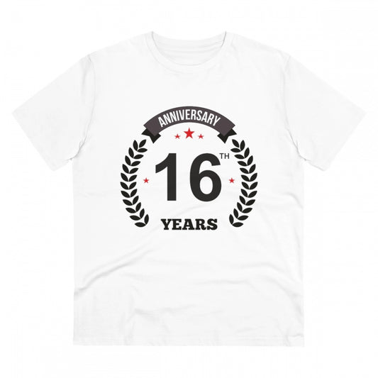 Men's PC Cotton 16th Anniversary Printed T Shirt
