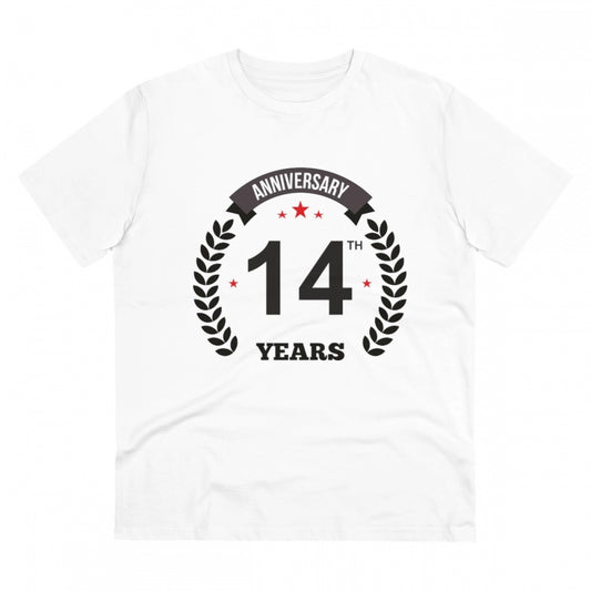 Men's PC Cotton 14th Anniversary Printed T Shirt